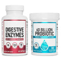 1 Set Digestive Enzymes & 60 Billion Probiotic Capsules Intestinal Balance , Improve Constipation , Eliminate Flatulence