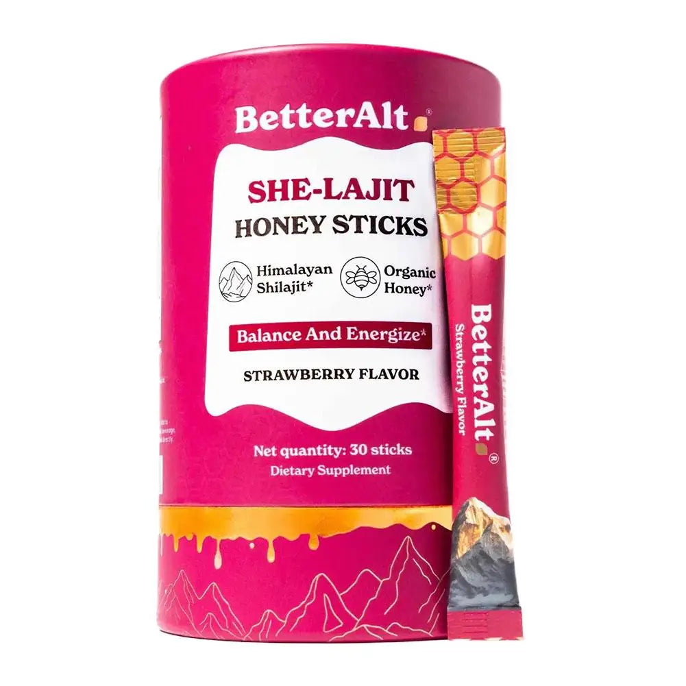 30Pack Women'S Shilajit Honey Sticks Energy Boosting & Immune Support Supplement with Himalayan Resin and Fruit Extract