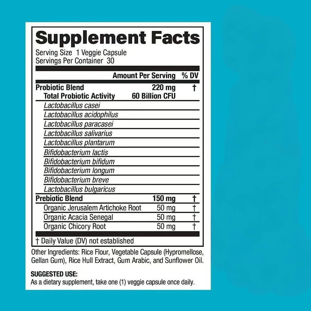 1 Set Digestive Enzymes & 60 Billion Probiotic Capsules Intestinal Balance , Improve Constipation , Eliminate Flatulence